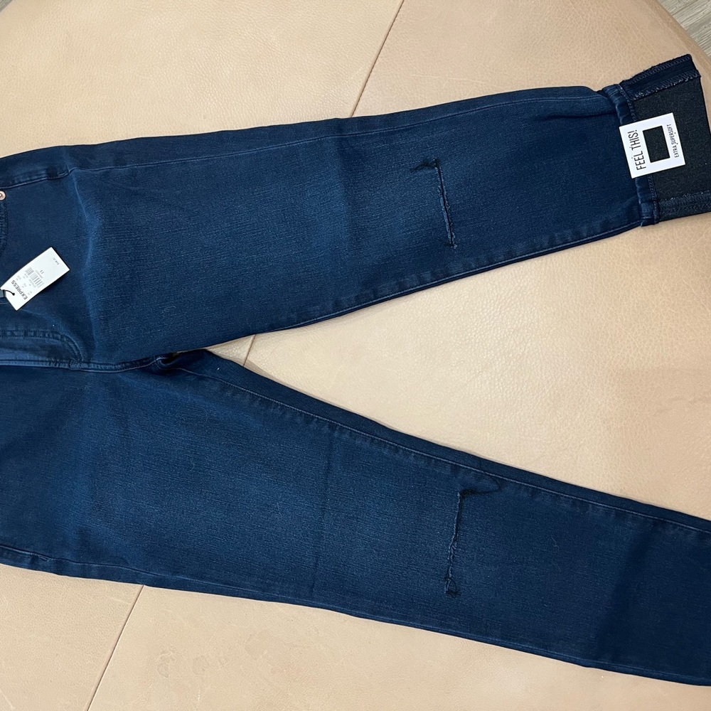Express Blue Skinny High Rise